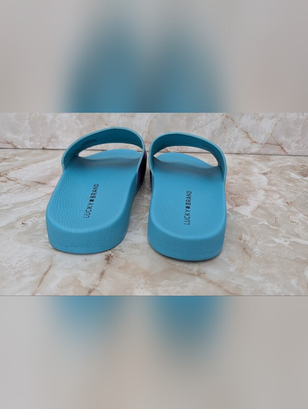 Lucky Brand Rainbow Slide Sandals - Woman's Sz 10 - Picture 4 of 7